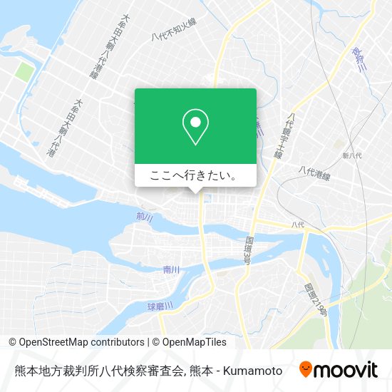 熊本地方裁判所八代検察審査会地図
