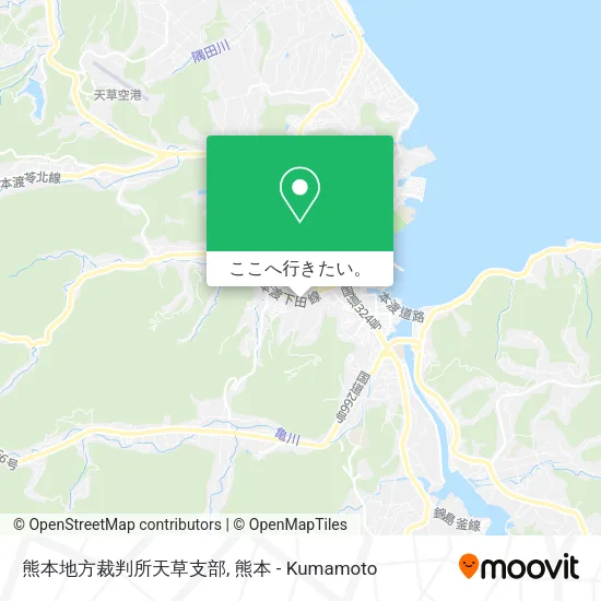 熊本地方裁判所天草支部地図