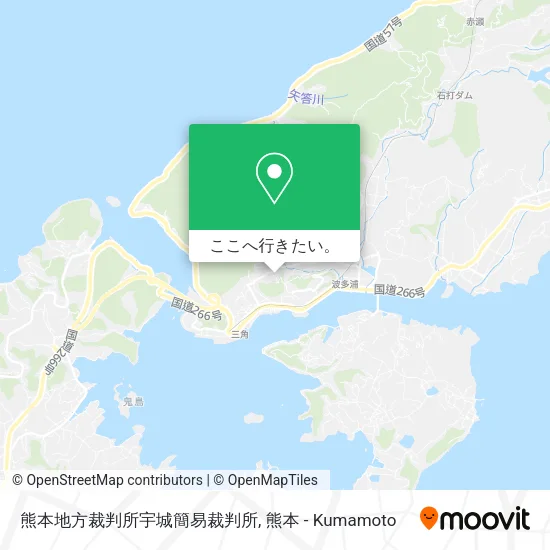 熊本地方裁判所宇城簡易裁判所地図