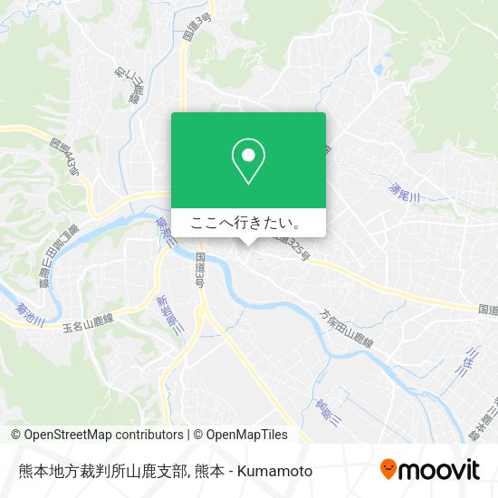 熊本地方裁判所山鹿支部地図