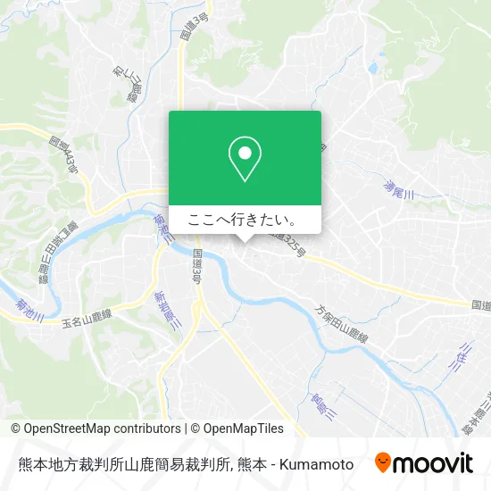 熊本地方裁判所山鹿簡易裁判所地図