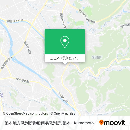 熊本地方裁判所御船簡易裁判所地図