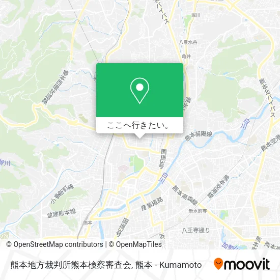 熊本地方裁判所熊本検察審査会地図
