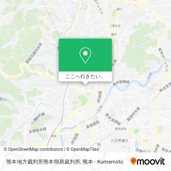 熊本地方裁判所熊本簡易裁判所地図
