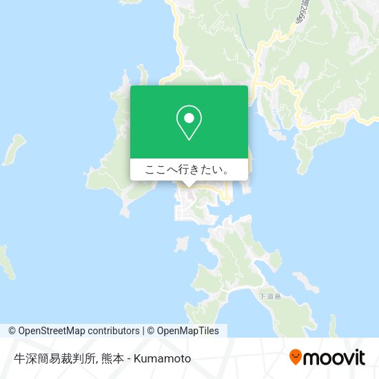 牛深簡易裁判所地図