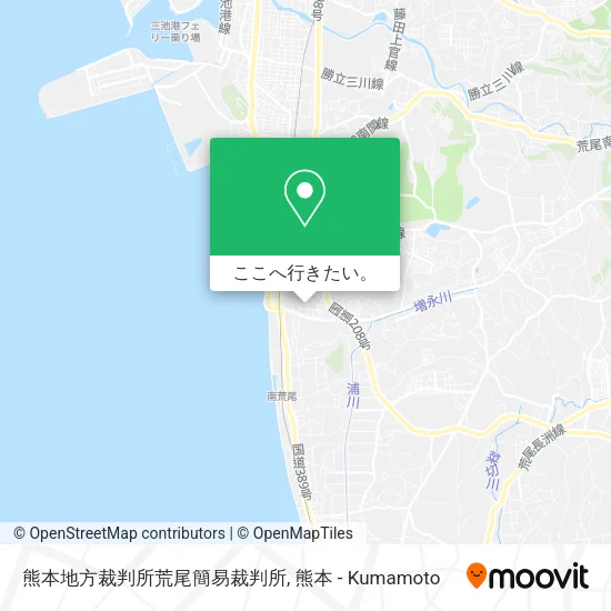 熊本地方裁判所荒尾簡易裁判所地図