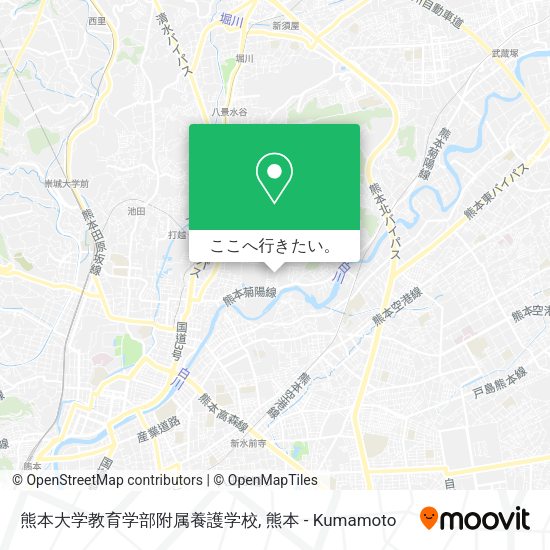 熊本大学教育学部附属養護学校地図