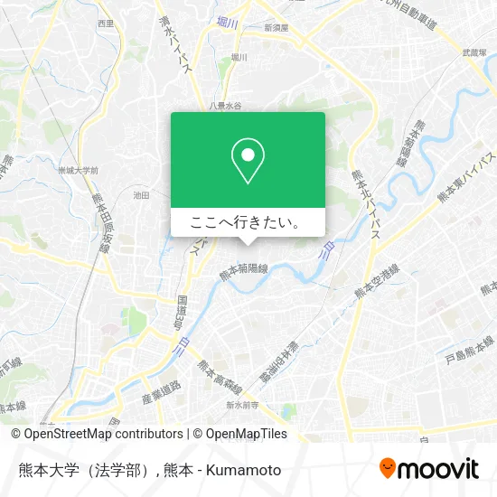 熊本大学（法学部）地図