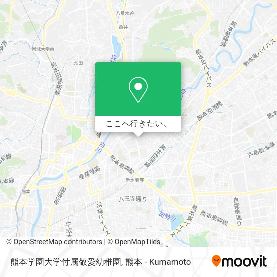 熊本学園大学付属敬愛幼稚園地図