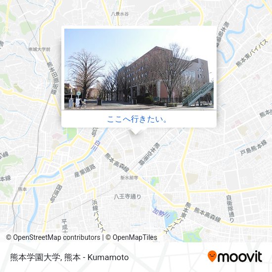 熊本学園大学地図