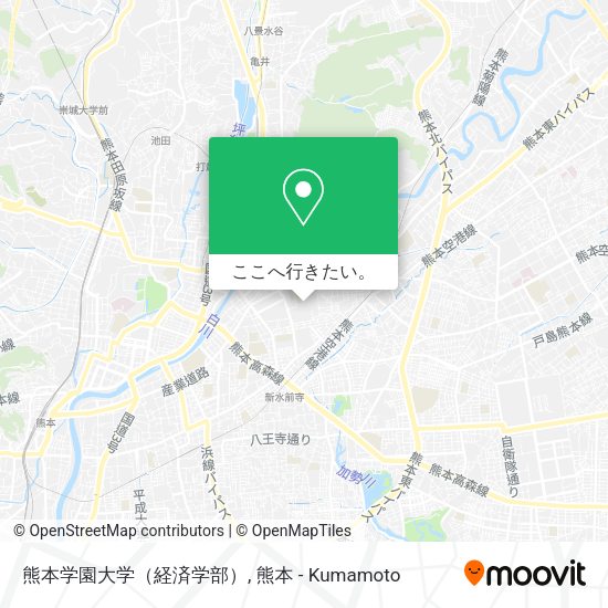 熊本学園大学（経済学部）地図