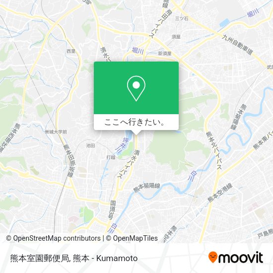 熊本室園郵便局地図