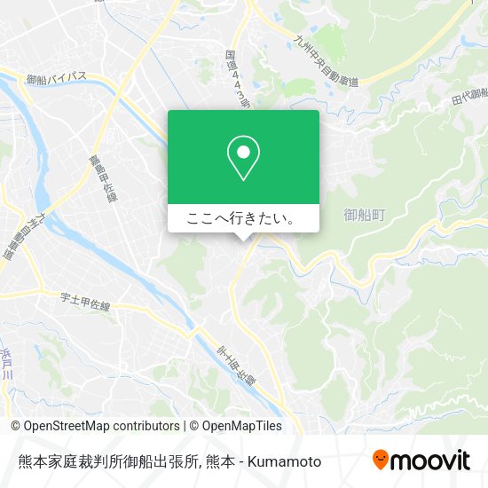 熊本家庭裁判所御船出張所地図