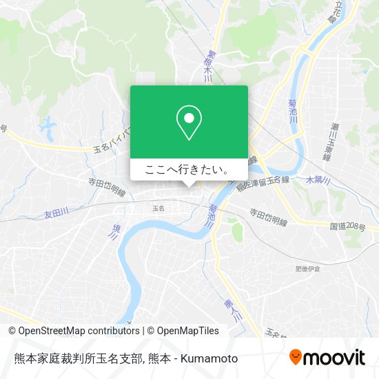 熊本家庭裁判所玉名支部地図