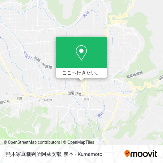 熊本家庭裁判所阿蘇支部地図
