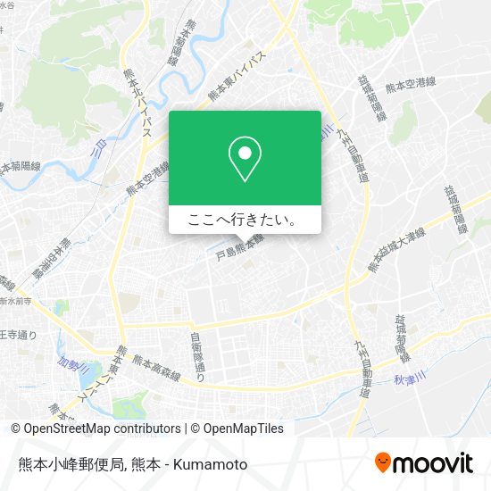 熊本小峰郵便局地図