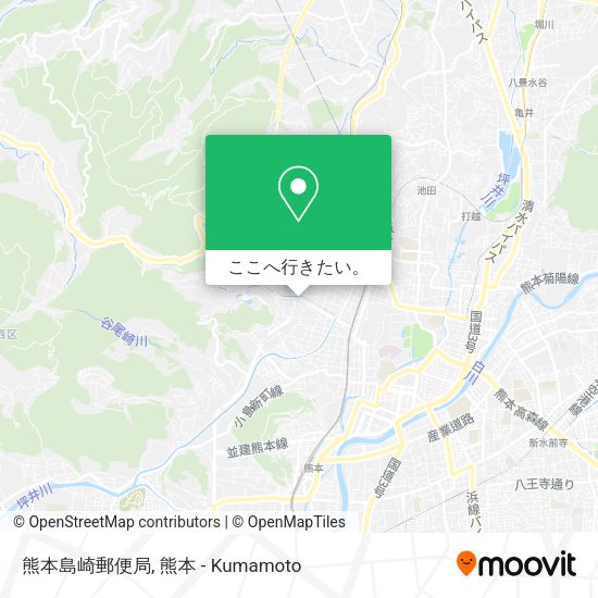 熊本島崎郵便局地図