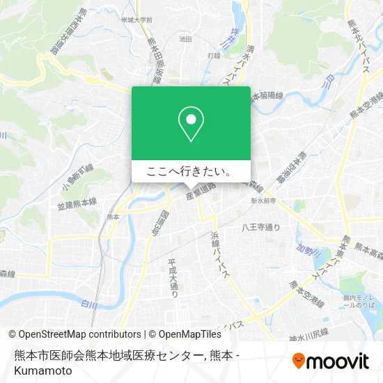 熊本市医師会熊本地域医療センター地図