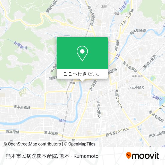 熊本市民病院熊本産院地図