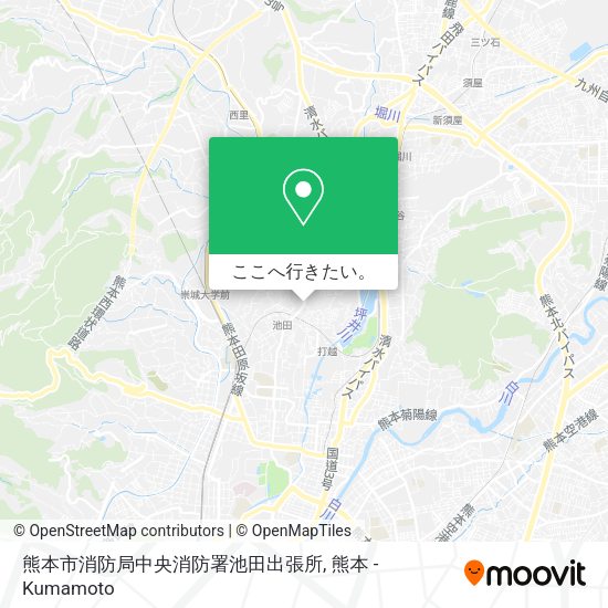 熊本市消防局中央消防署池田出張所地図