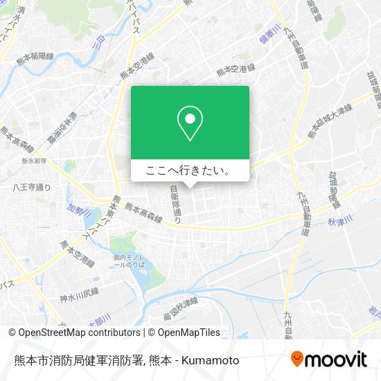 熊本市消防局健軍消防署地図