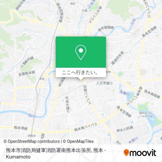 熊本市消防局健軍消防署南熊本出張所地図