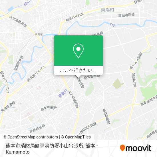 熊本市消防局健軍消防署小山出張所地図