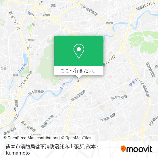 熊本市消防局健軍消防署託麻出張所地図