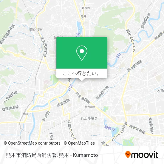 熊本市消防局西消防署地図
