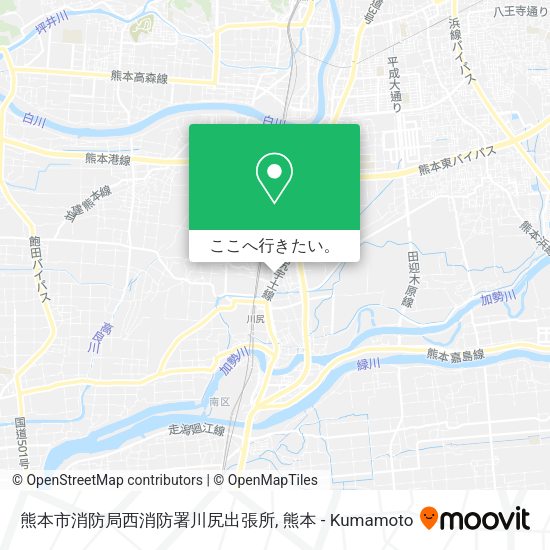 熊本市消防局西消防署川尻出張所地図