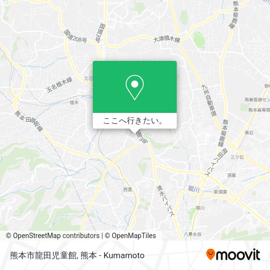 熊本市龍田児童館地図