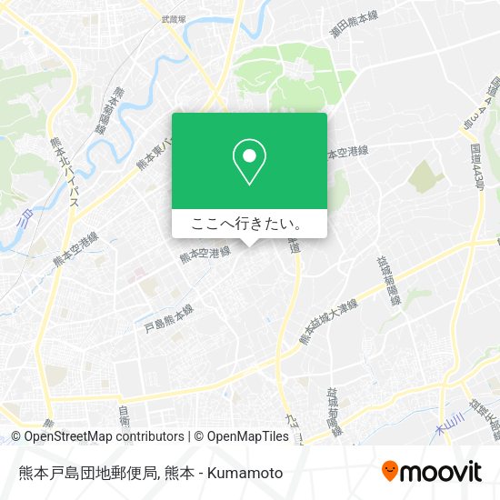熊本戸島団地郵便局地図