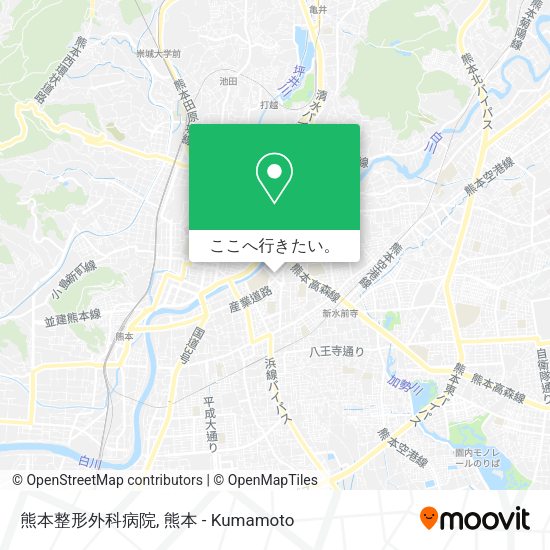 熊本整形外科病院地図