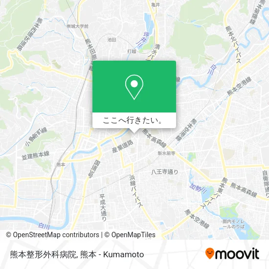 熊本整形外科病院地図