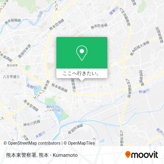 熊本東警察署地図