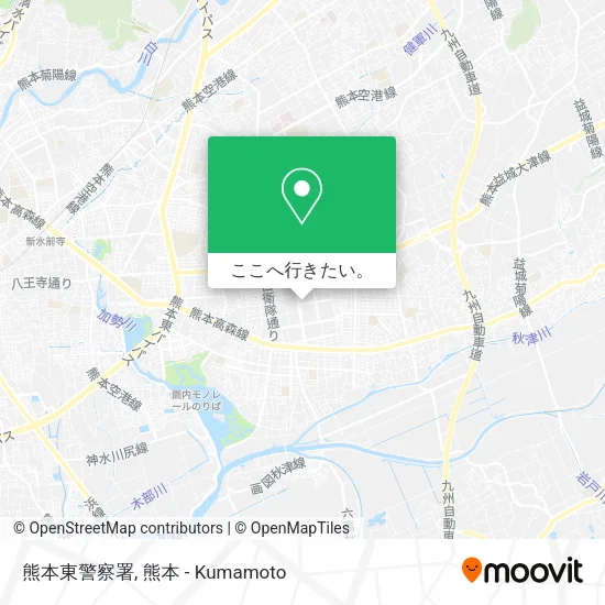 熊本東警察署地図