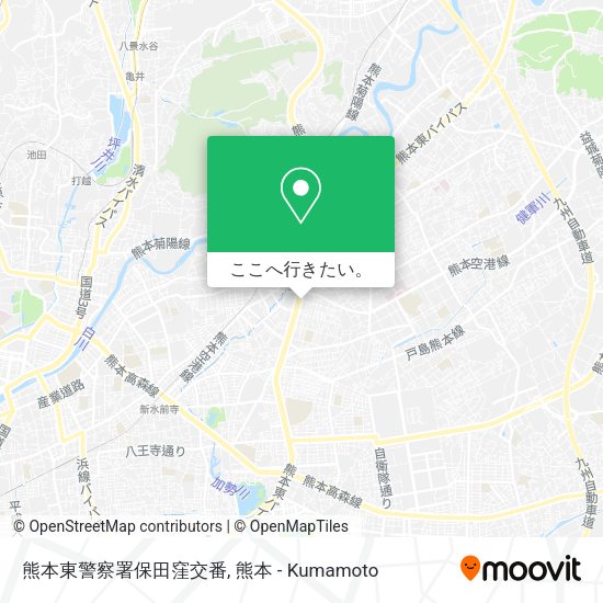 熊本東警察署保田窪交番地図