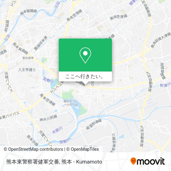 熊本東警察署健軍交番地図