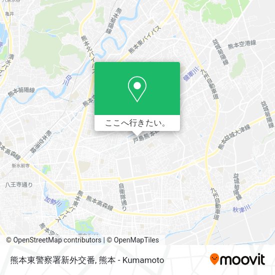 熊本東警察署新外交番地図