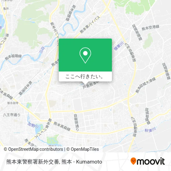 熊本東警察署新外交番地図