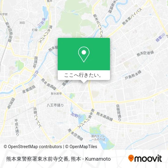 熊本東警察署東水前寺交番地図