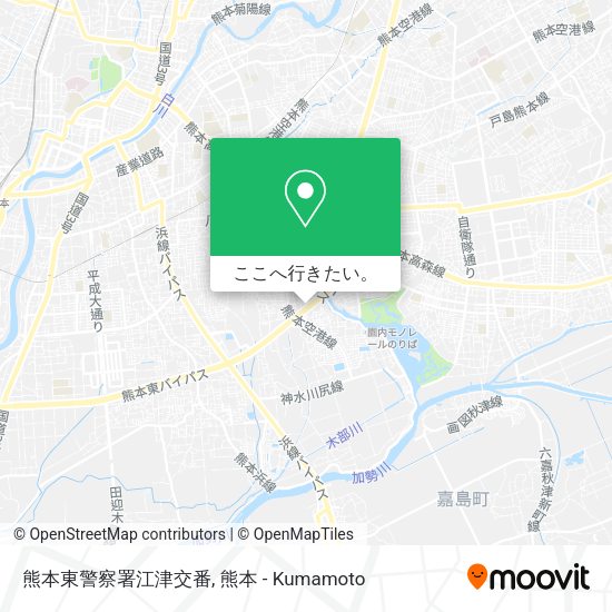 熊本東警察署江津交番地図