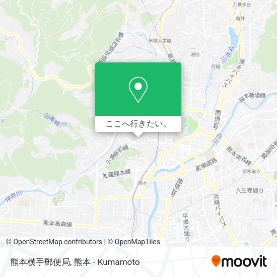 熊本横手郵便局地図