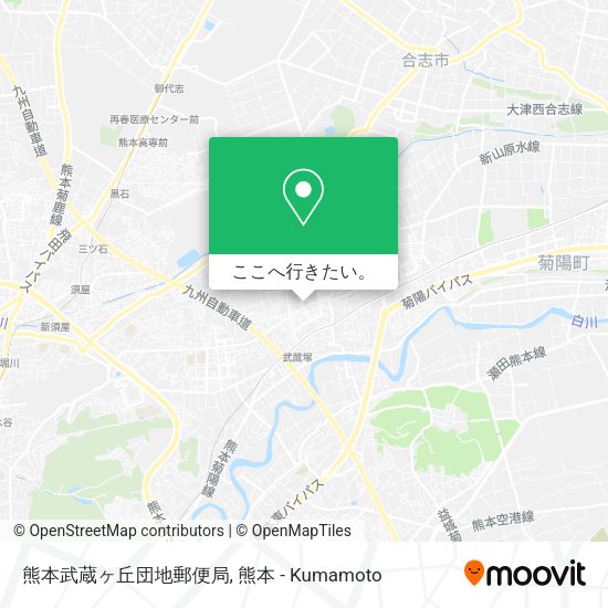 熊本武蔵ヶ丘団地郵便局地図
