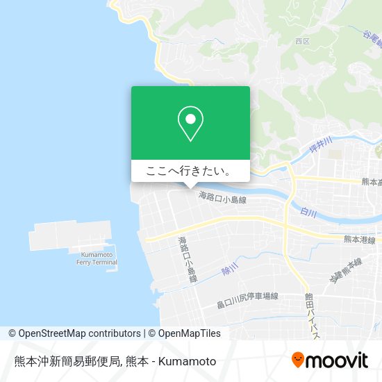 熊本沖新簡易郵便局地図