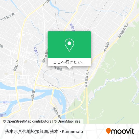 熊本県八代地域振興局地図