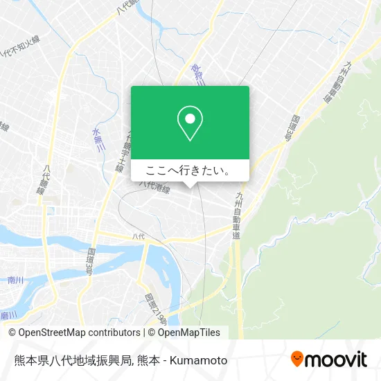 熊本県八代地域振興局地図