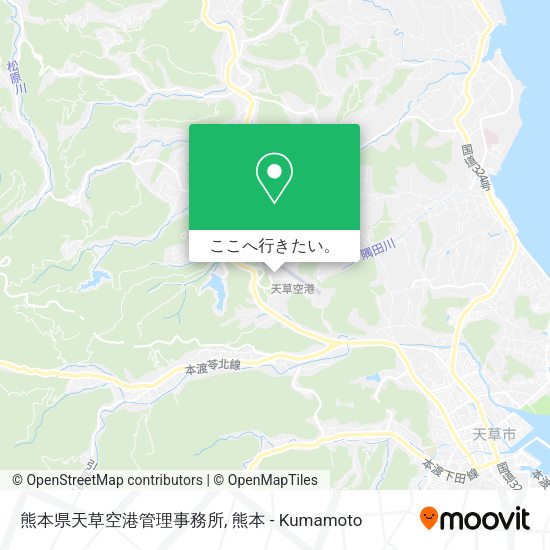 熊本県天草空港管理事務所地図