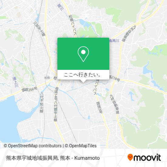 熊本県宇城地域振興局地図