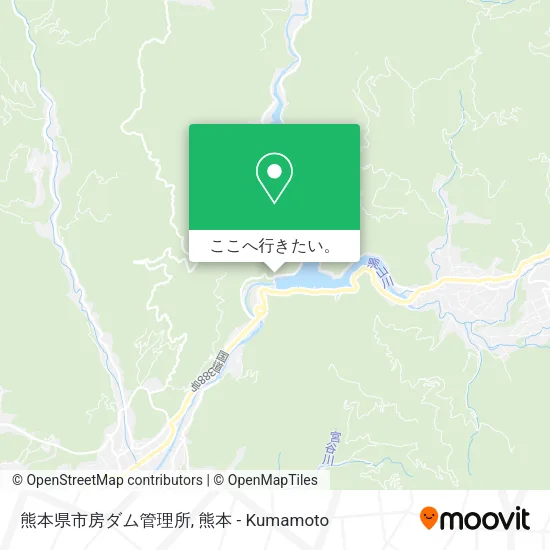 熊本県市房ダム管理所地図